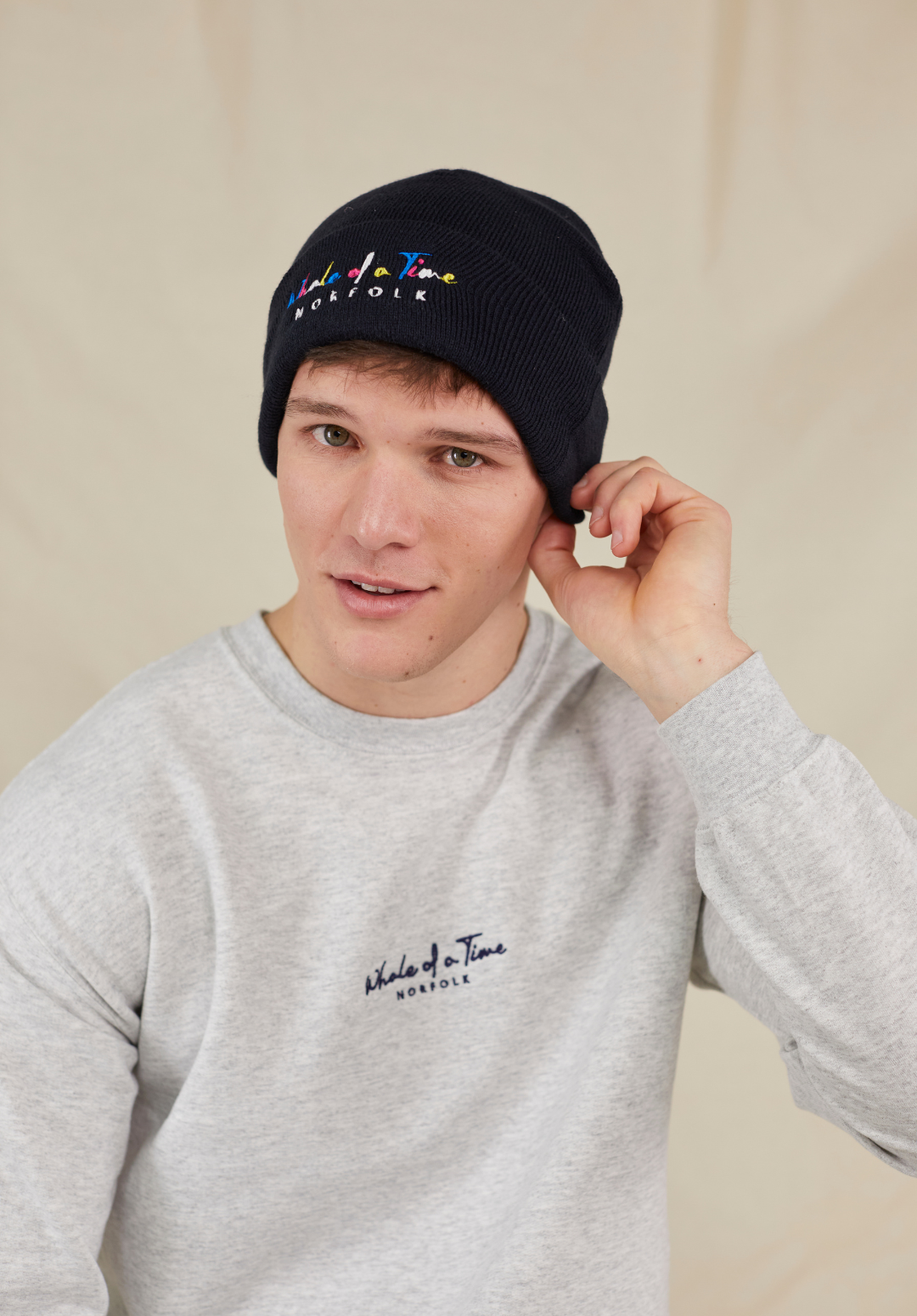 Basics Men's Beanie - Navy - Whale Of A Time Clothing
