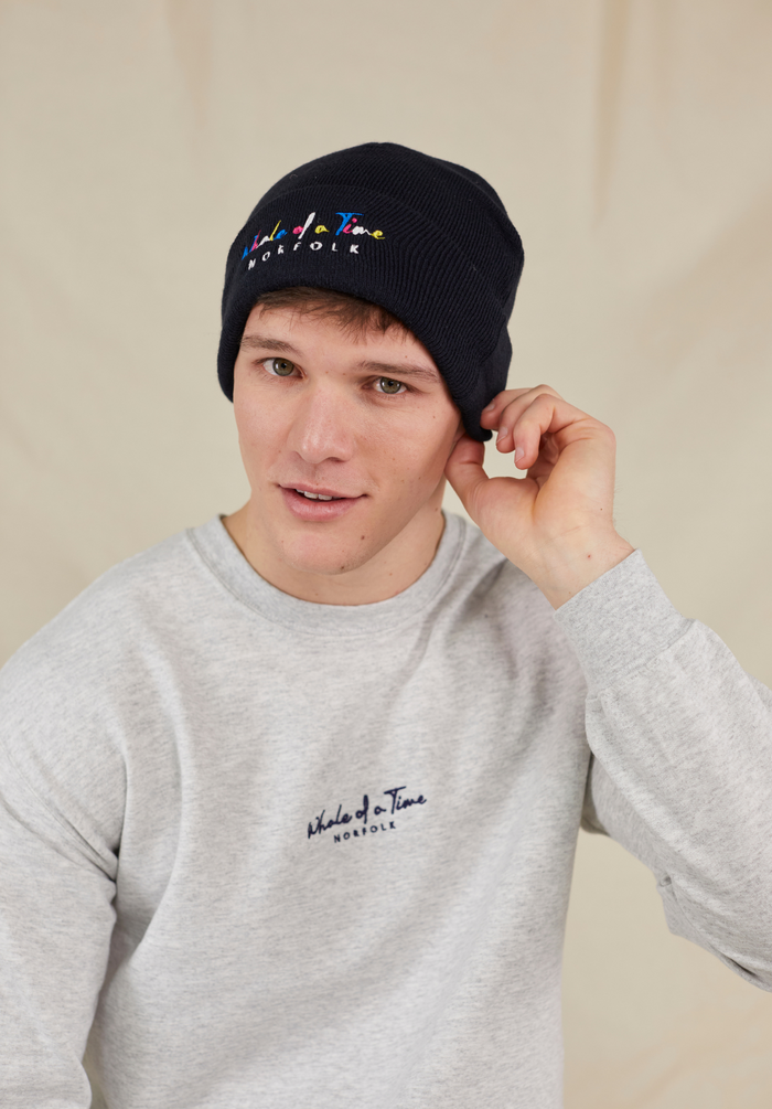 Basics Men's Beanie - Navy - Whale Of A Time Clothing