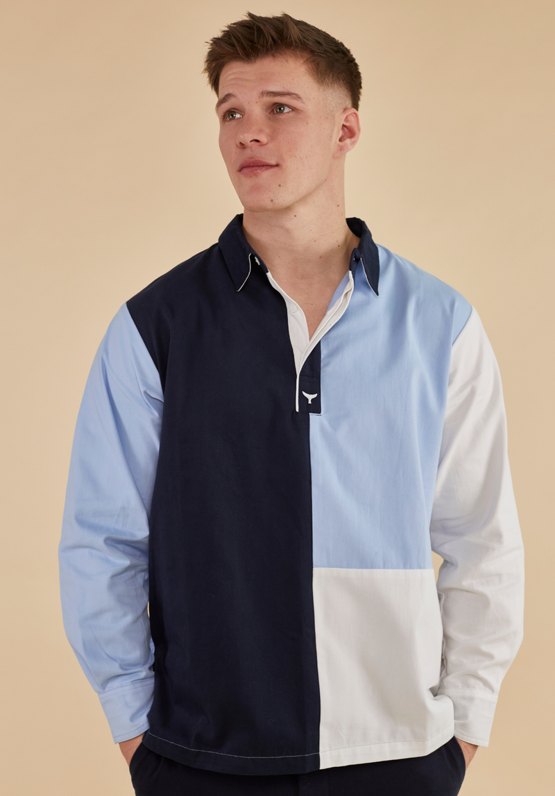 Dartmouth Men's Deck Shirt - Blue - Whale Of A Time Clothing