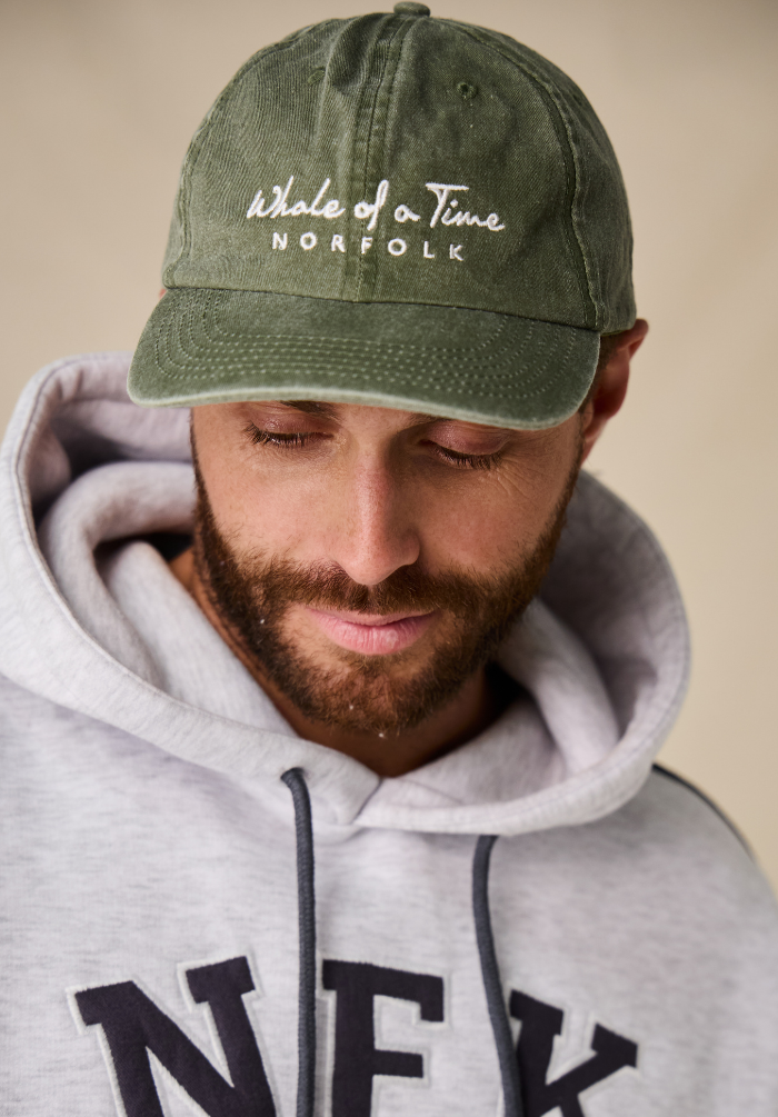 Stonewashed Men's Cap - Green - Whale Of A Time Clothing