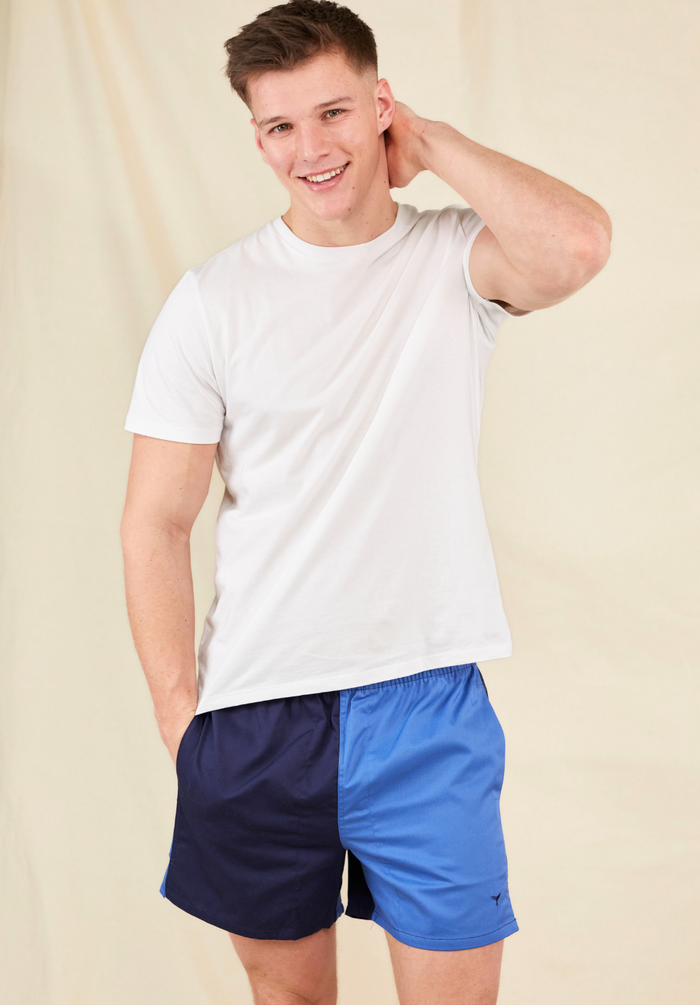 Limited Edition Men's Rugby Shorts - Blue - Whale Of A Time Clothing