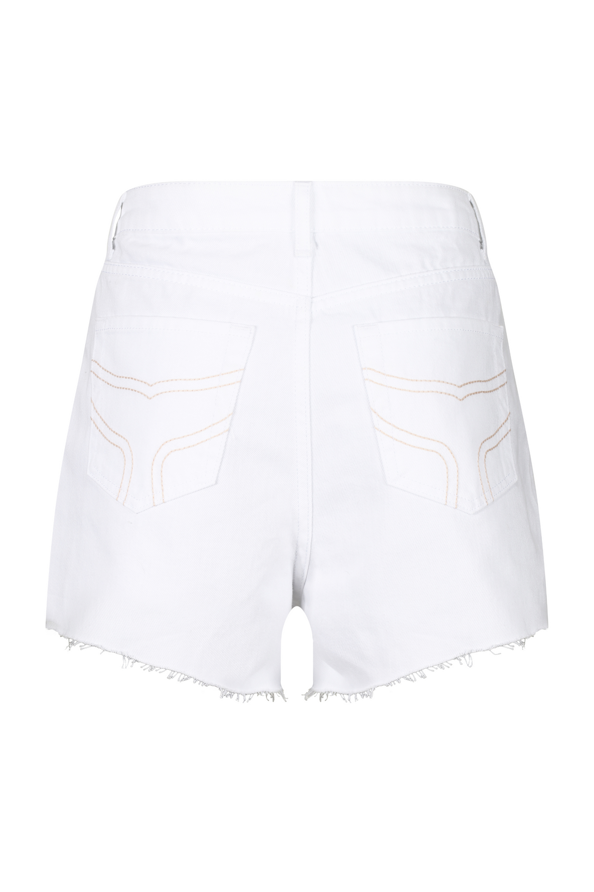 Signature Denim Shorts - White - Whale Of A Time Clothing