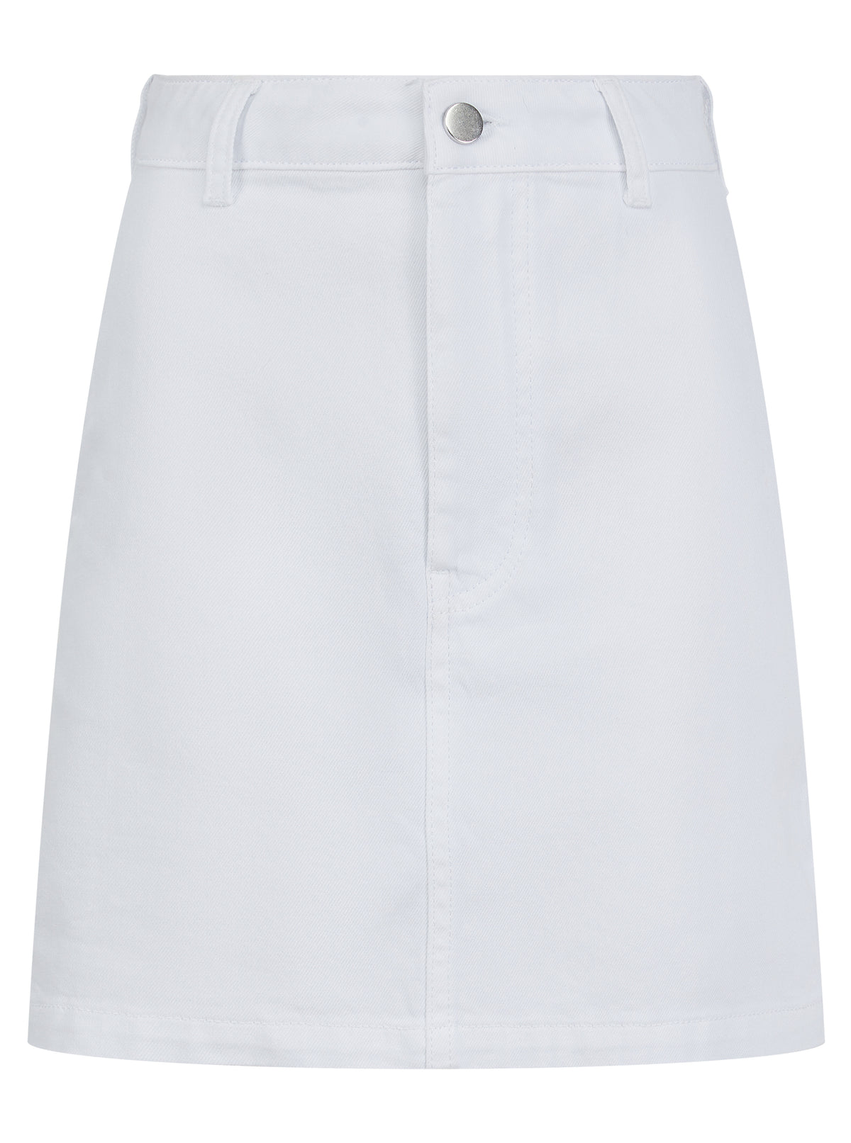 Signature Women's Denim Skirt - White - Whale Of A Time Clothing