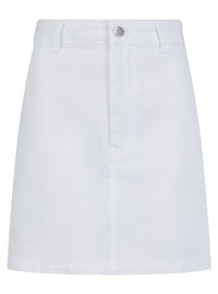 Signature Women's Denim Skirt - White - Whale Of A Time Clothing