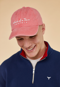 Stonewashed Men's Cap - Red - Whale Of A Time Clothing