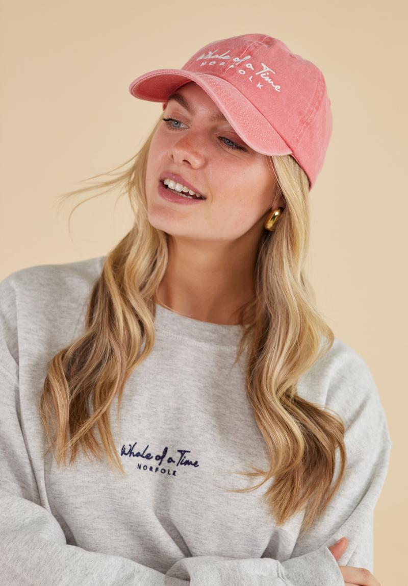 Stonewashed Women's Cap - Red - Whale Of A Time Clothing