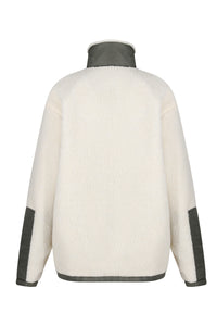 Highland Unisex Sherpa Jacket - Cream - Whale Of A Time Clothing