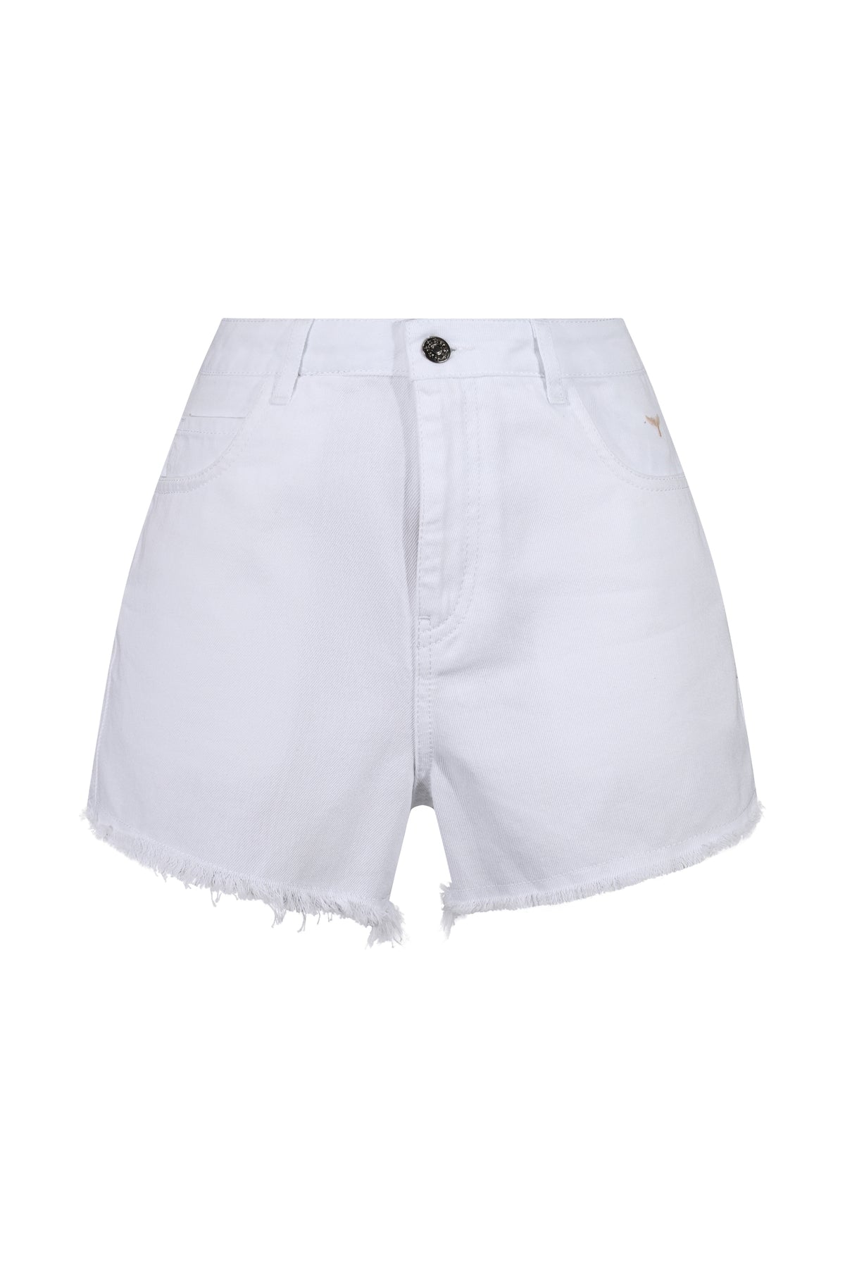 Signature Denim Shorts - White - Whale Of A Time Clothing