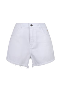 Signature Denim Shorts - White - Whale Of A Time Clothing