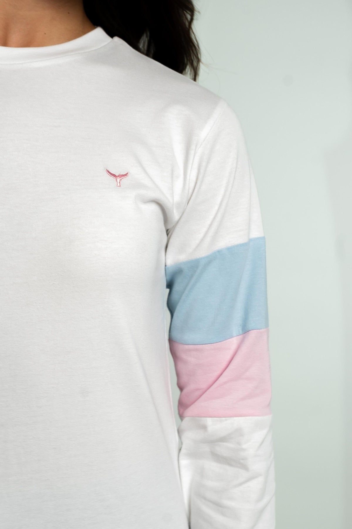 Thornham Unisex Long Sleeved T-Shirt - White - Whale Of A Time Clothing