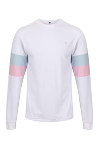 Thornham Unisex Long Sleeved T-Shirt - White - Whale Of A Time Clothing