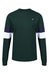 Thornham Unisex Long Sleeved T-Shirt - Green - Whale Of A Time Clothing