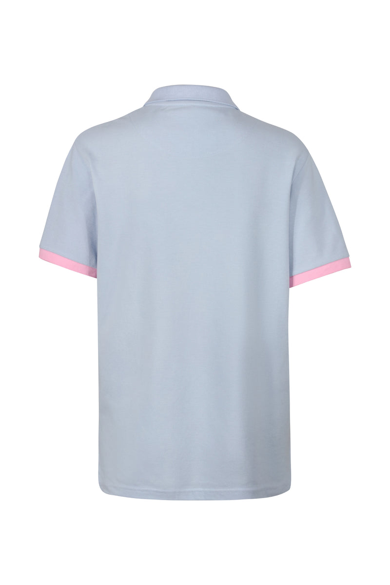 Porthcurno Polo Shirt - Blue - Whale Of A Time Clothing