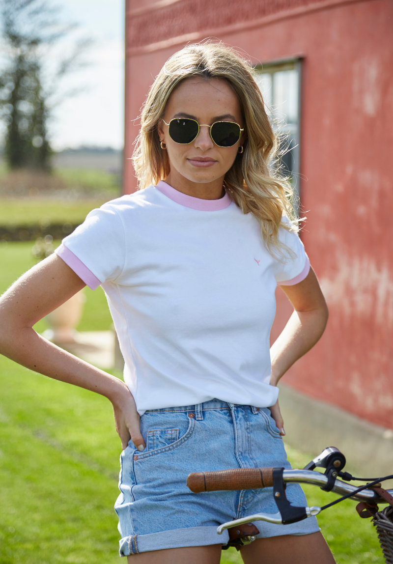 Brancaster T-Shirt - White - Whale Of A Time Clothing