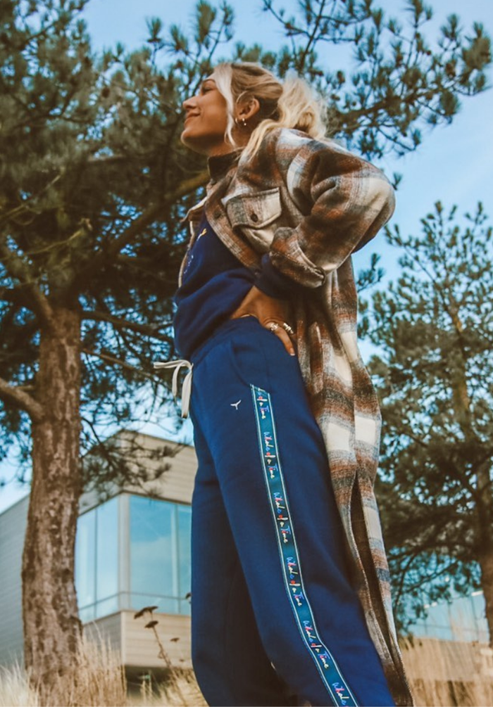 Basics Unisex Joggers - Navy - Whale Of A Time Clothing