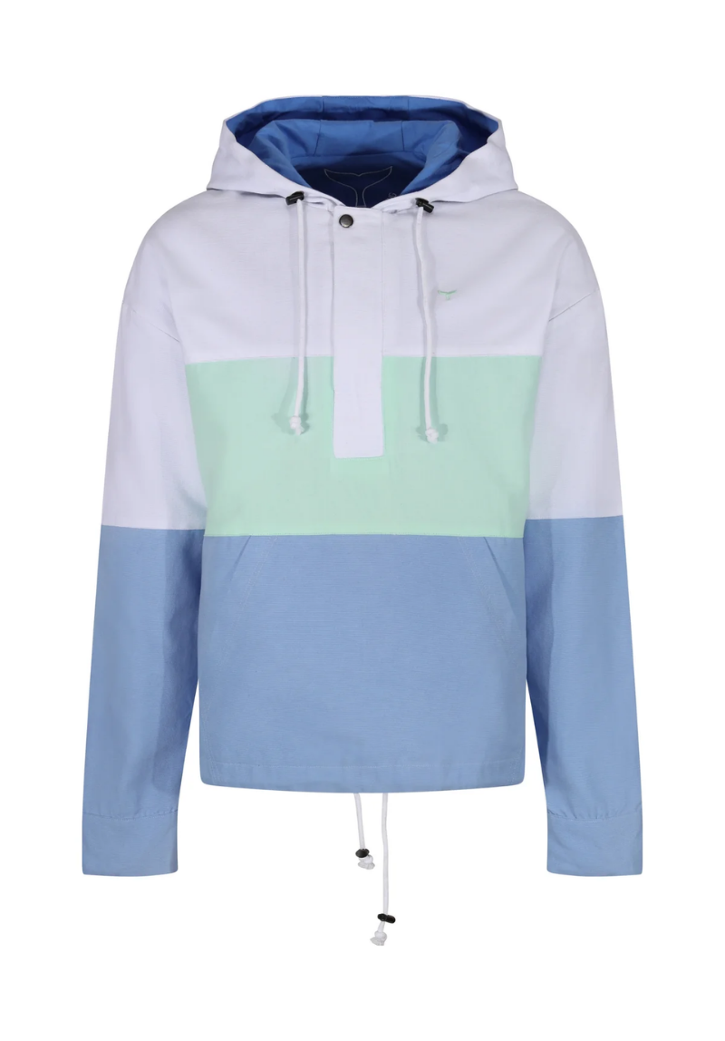 Cornwall Unisex Windbreaker XS - White/Cornflower #30