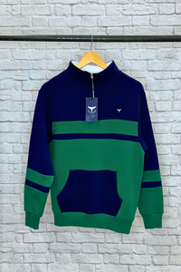 S&S Torpoint Unisex Quarter Zip Sweatshirt - Navy 350 - Whale Of A Time Clothing