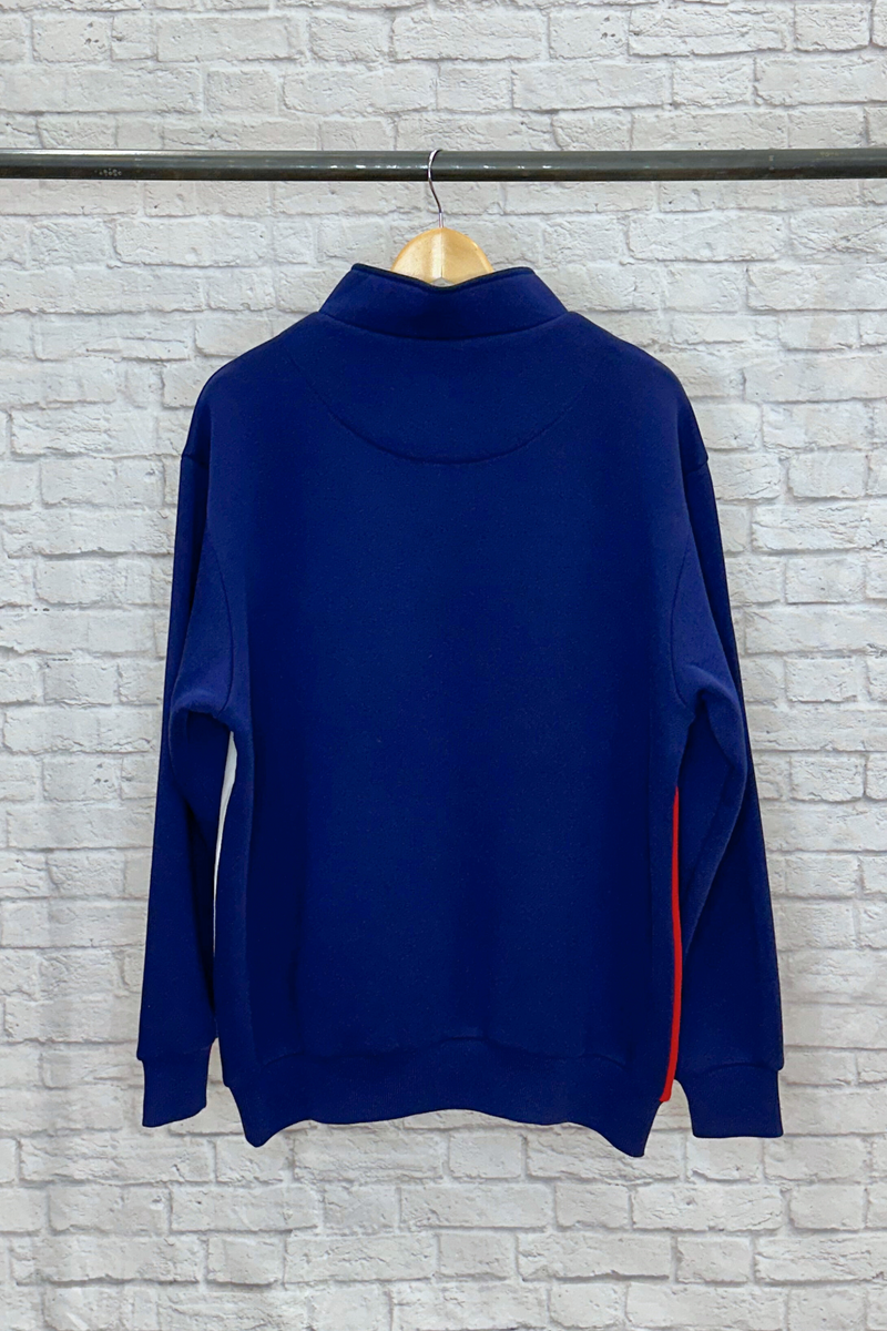 S&S Sample Unisex Quarter Zip Sweatshirt - Navy 352 - Whale Of A Time Clothing