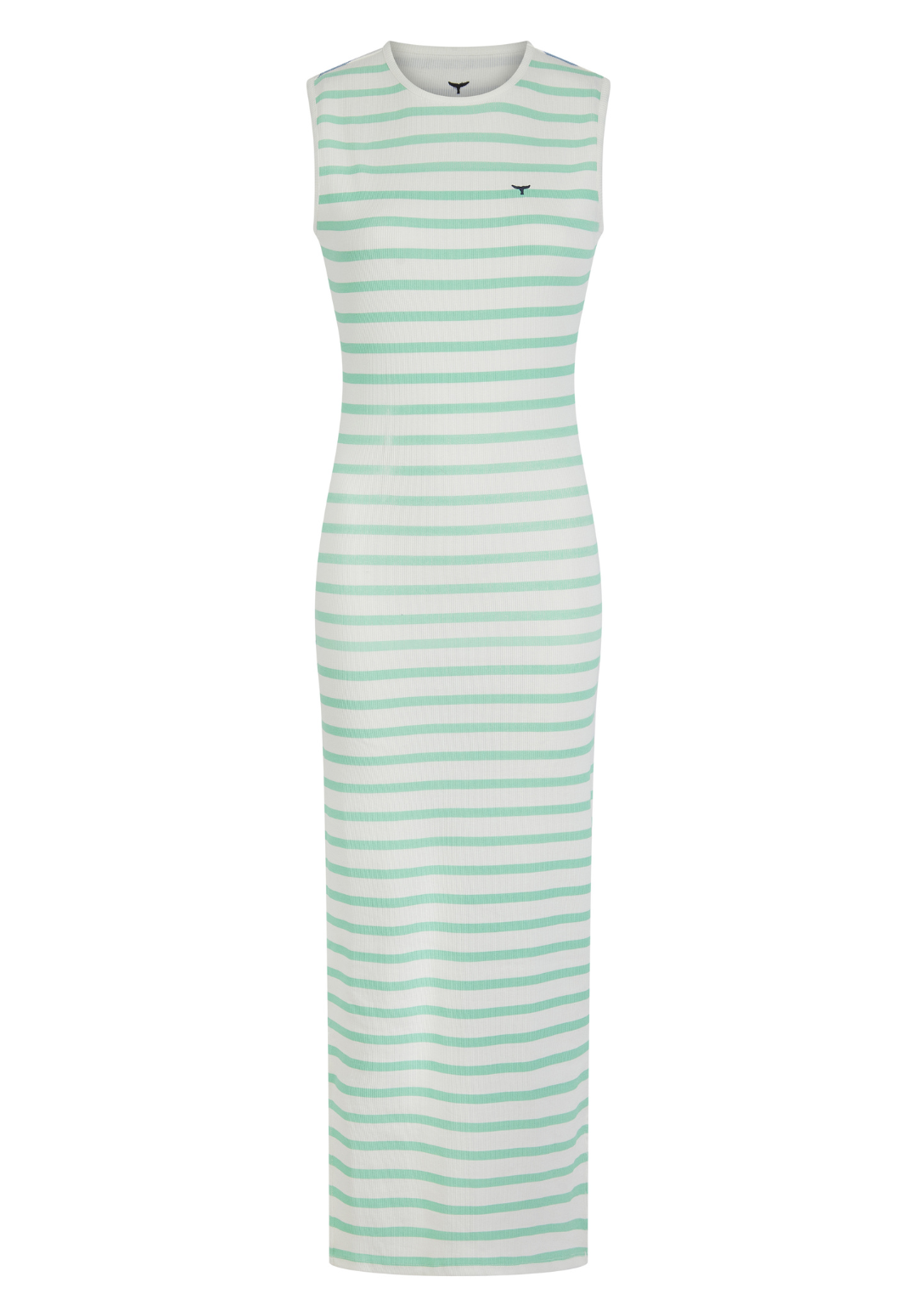 Aldborough Maxi Dress - White/Mint/Blue - Whale Of A Time Clothing
