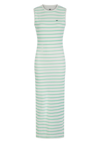 Aldborough Maxi Dress - White/Mint/Blue - Whale Of A Time Clothing