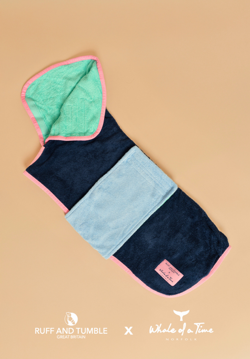 Evesham Dog Drying Coat - Navy