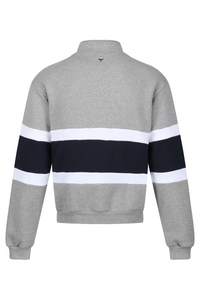 Evesham Unisex Quarter Zip Sweatshirt - Grey - Whale Of A Time Clothing