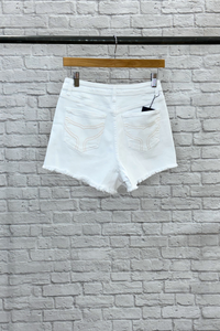 S&S Signature Denim Shorts - White M/27" (403) - Whale Of A Time Clothing
