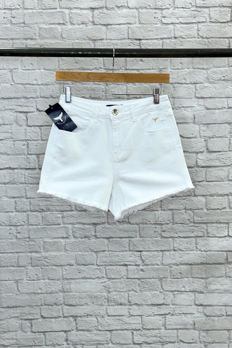 S&S Signature Denim Shorts - White M/27" (403) - Whale Of A Time Clothing