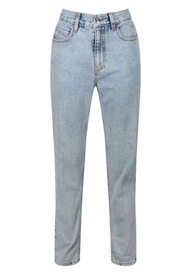 Signature Women's Mom Jeans S - Blue #419