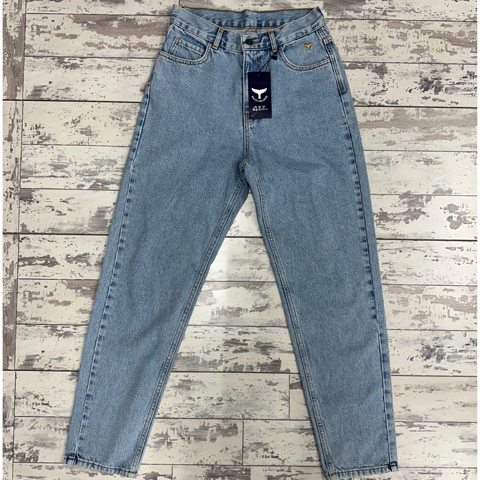S&S Signature Denim Mom Jeans - Light Blue 26"/S (422) - Whale Of A Time Clothing