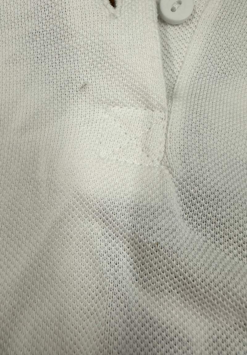 Polzeath Women's Cropped Polo Shirt L - White #448