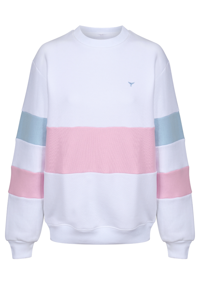 Minke Women's Sweatshirt M - White/Pink #461