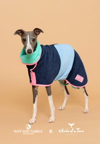 Evesham Dog Drying Coat - Navy