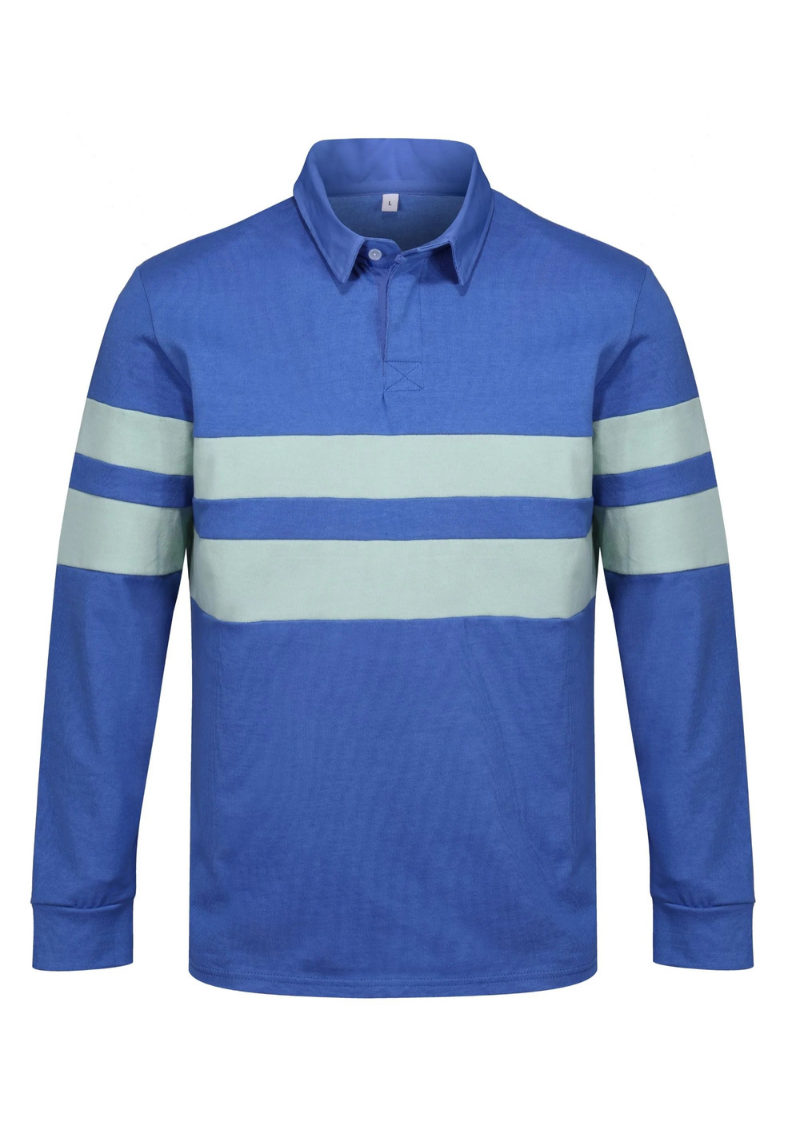 Holme Men's Rugby Shirt L - Blue #549