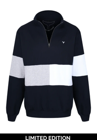 Limited Edition Norfolk Unisex Quarter Zip Sweatshirt XS - Dark Navy #598