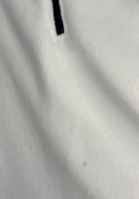 Weybourne Unisex Quarter Zip Fleece L - White/Navy #605