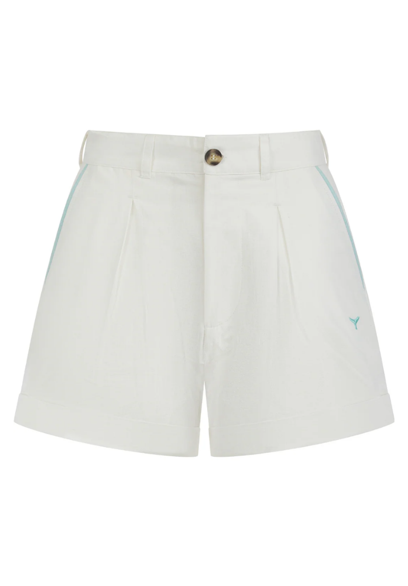 Oban Women's Linen Shorts - Ecru #757