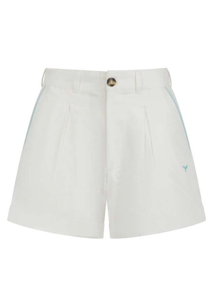 Oban Women's Linen Shorts - Ecru #757