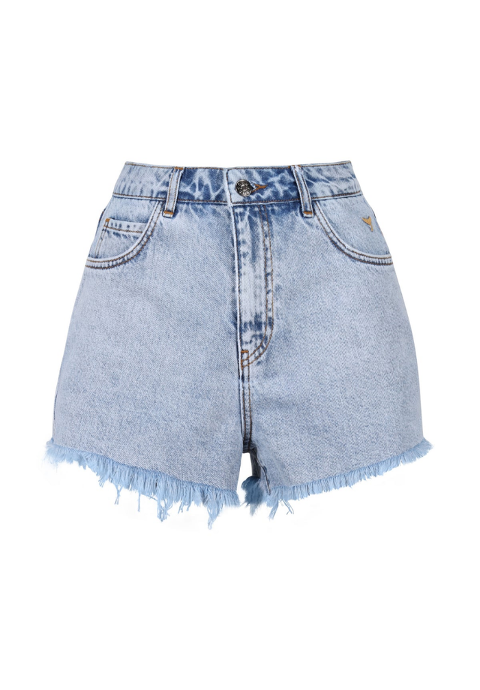 Signature Women's Denim Shorts S - Blue #649