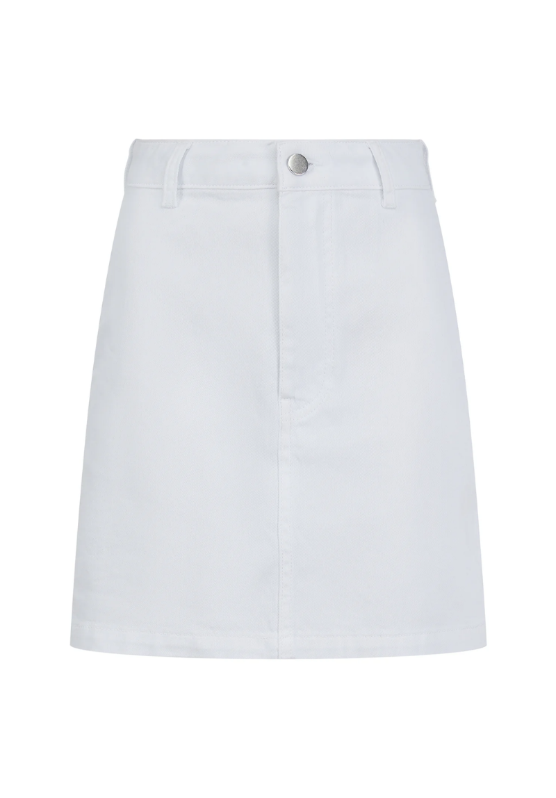Signature Women's Denim Skirt 29" - White #623