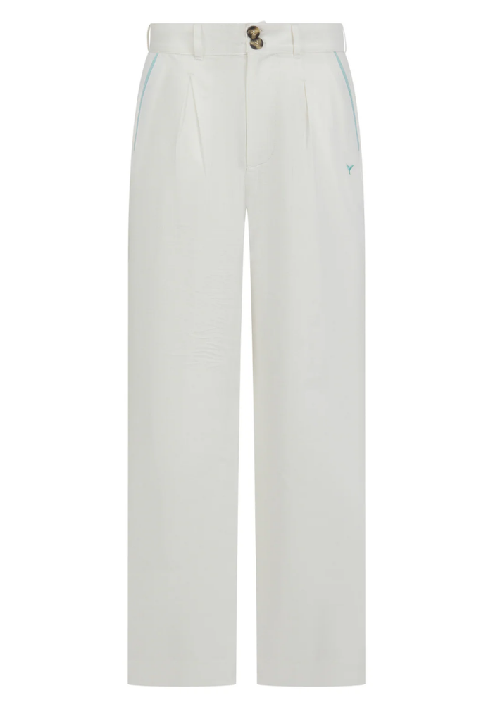 Oban Women's Linen Trousers S - Ecru #645