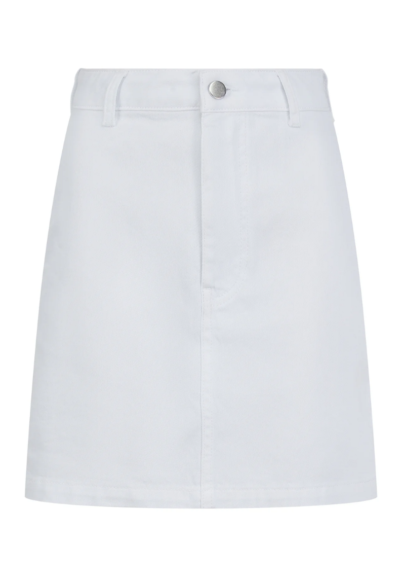 Signature Women's Denim Skirt S - White #648