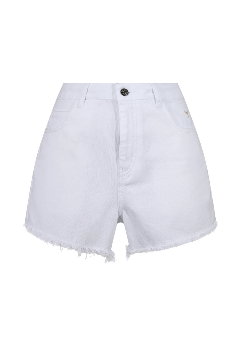 Signature Women's Denim Shorts S - White #652