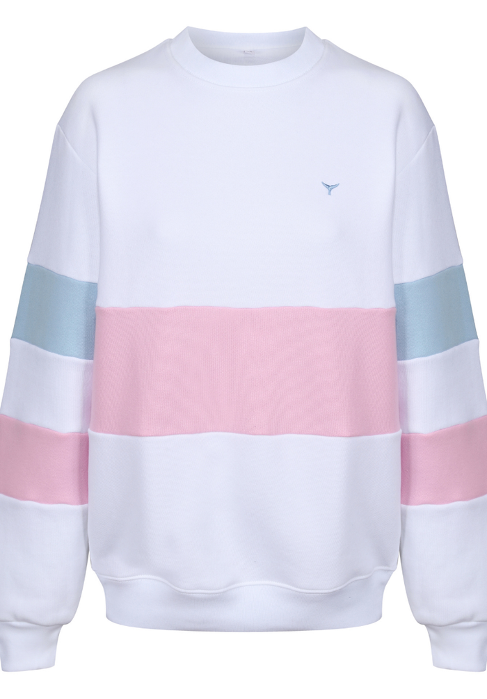 Minke Women's Sweatshirt - White/Pink #700