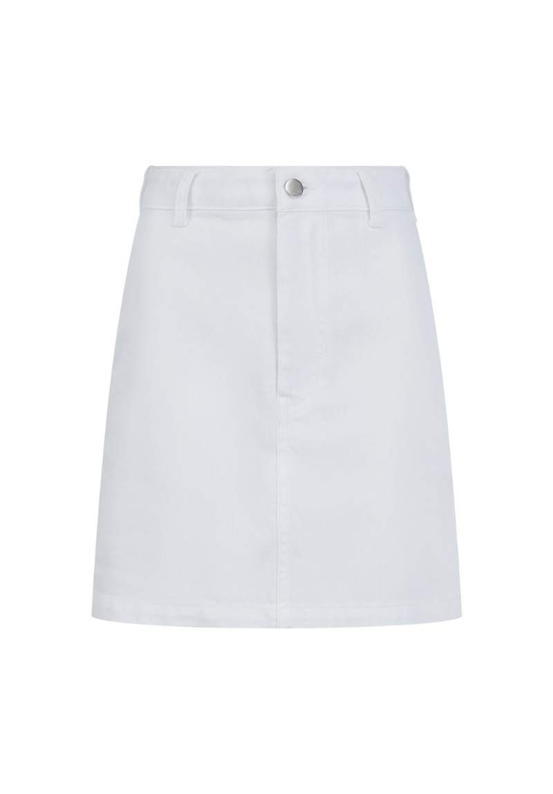 Signature Women's Denim Skirt 29" - White #701