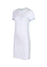 St Mawes Women's T-Shirt Dress L - White #703