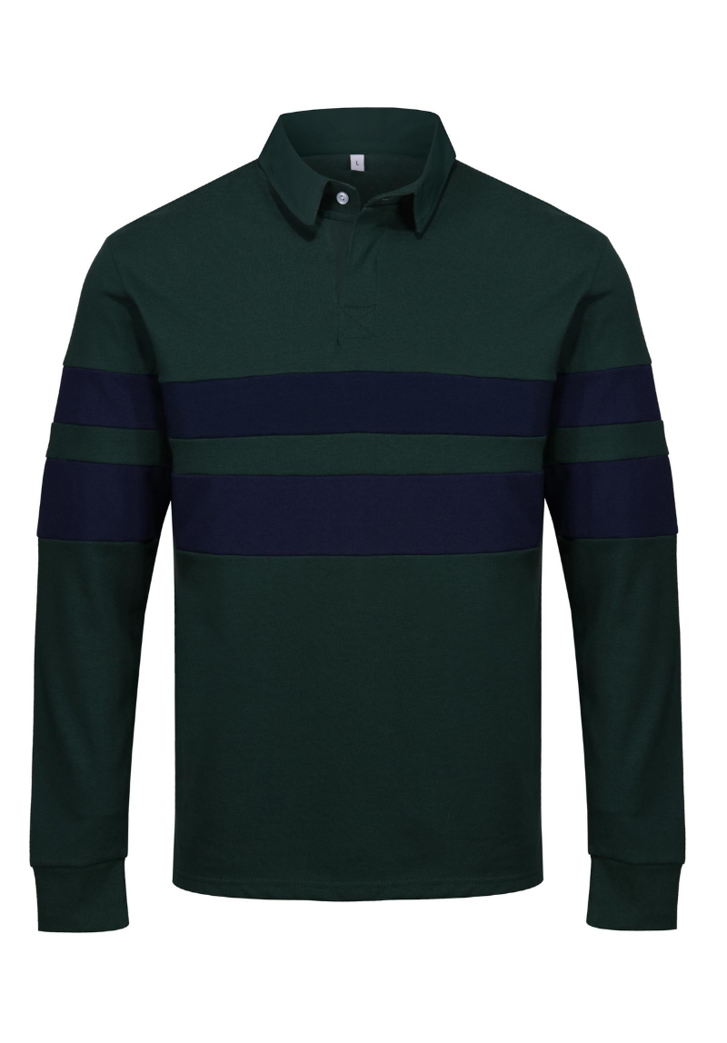 Holme Men's Rugby Shirt S - Green #707