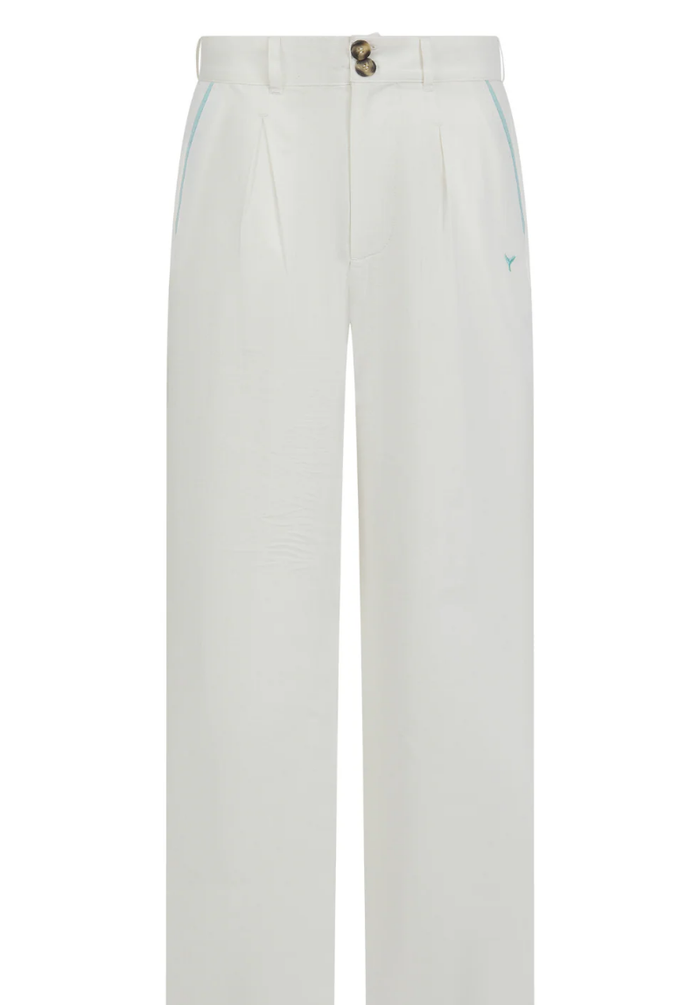 Oban Women's Linen Trousers - Ecru #723