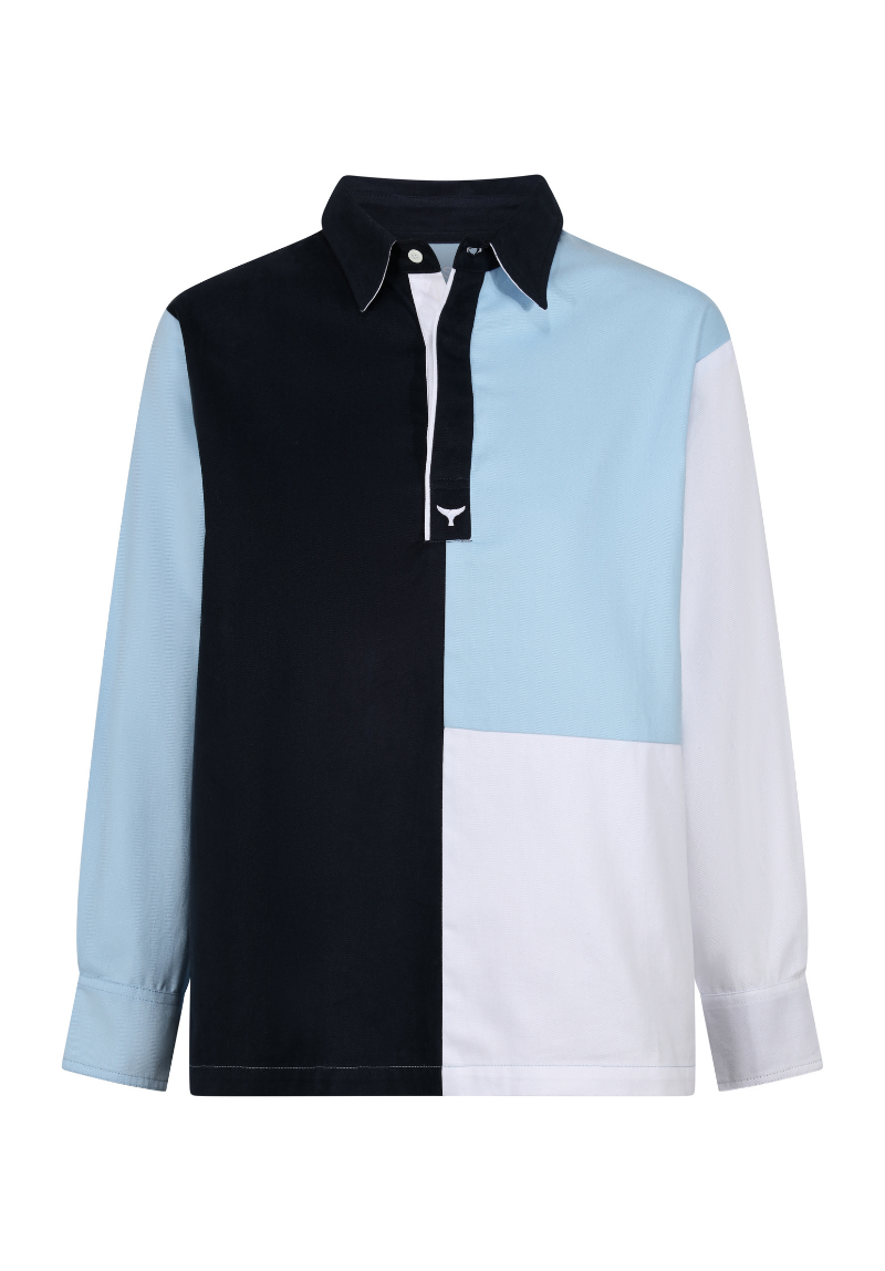 Dartmouth Unisex Deck Shirt XS - Navy/Blue/White #726