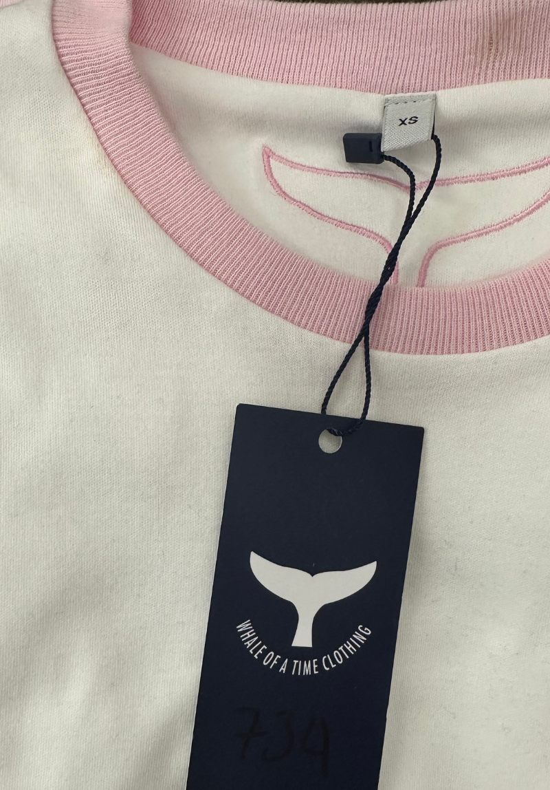 Brancaster Women's T-Shirt XS - White/pink #734